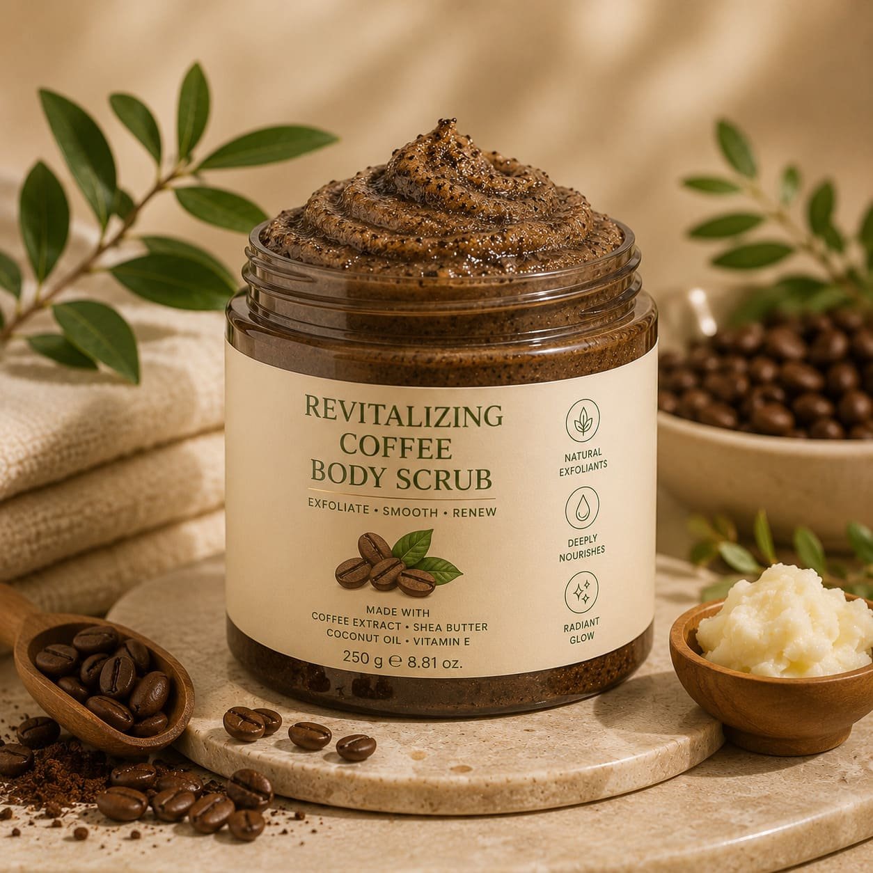 revitalizing coffee body scrub revitalizing coffee body scrub